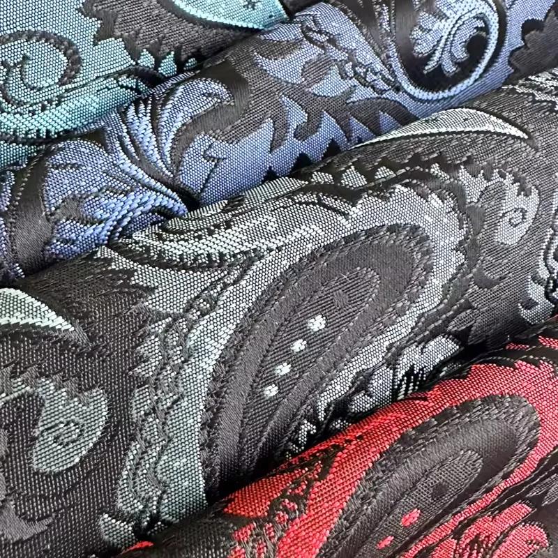 Blazer de smoking pour homme en jacquard Paisley brillant