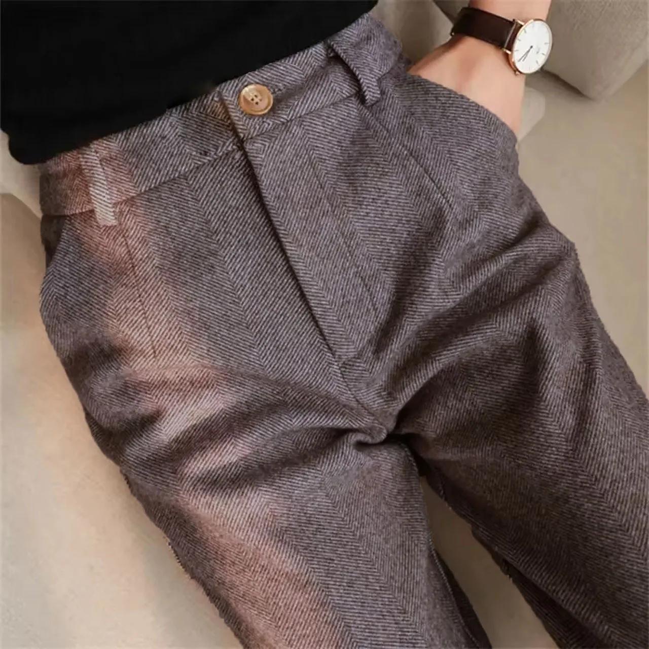 Pantalon de costume Vintage italien pour hommes