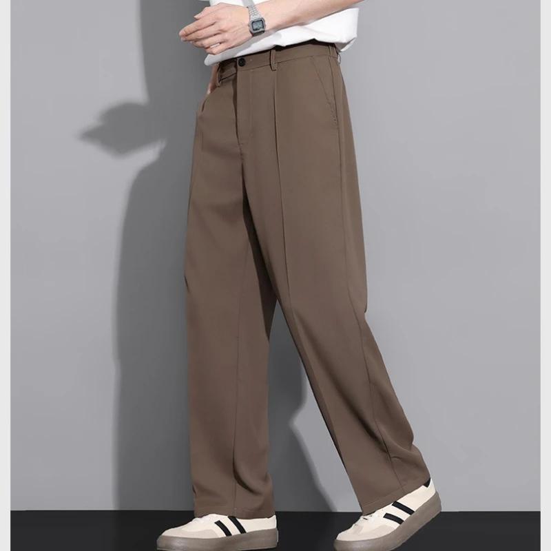 Pantalon de costume beige pour hommes