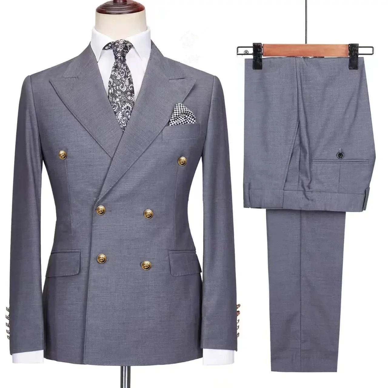 Costume 2 pièces bleu Royal pour hommes