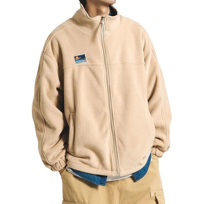 Blouson matelassé en velours polaire pour homme