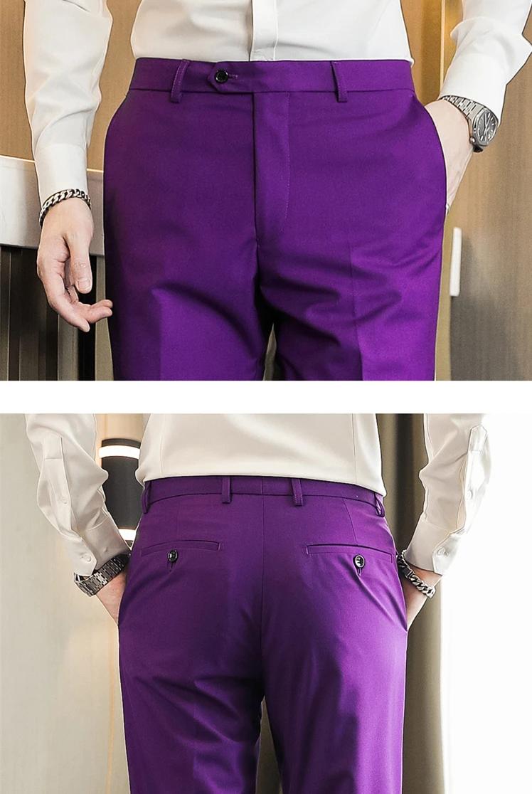 Pantalon de costume bleu royal pour homme
