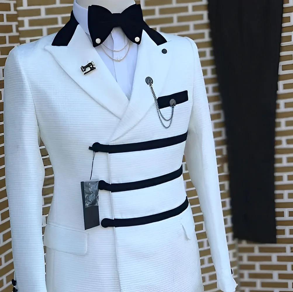 Costumes de mariage blancs pour hommes