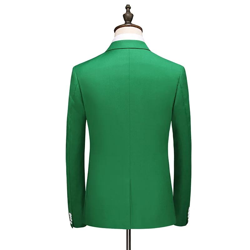 Veste de costume verte pour hommes