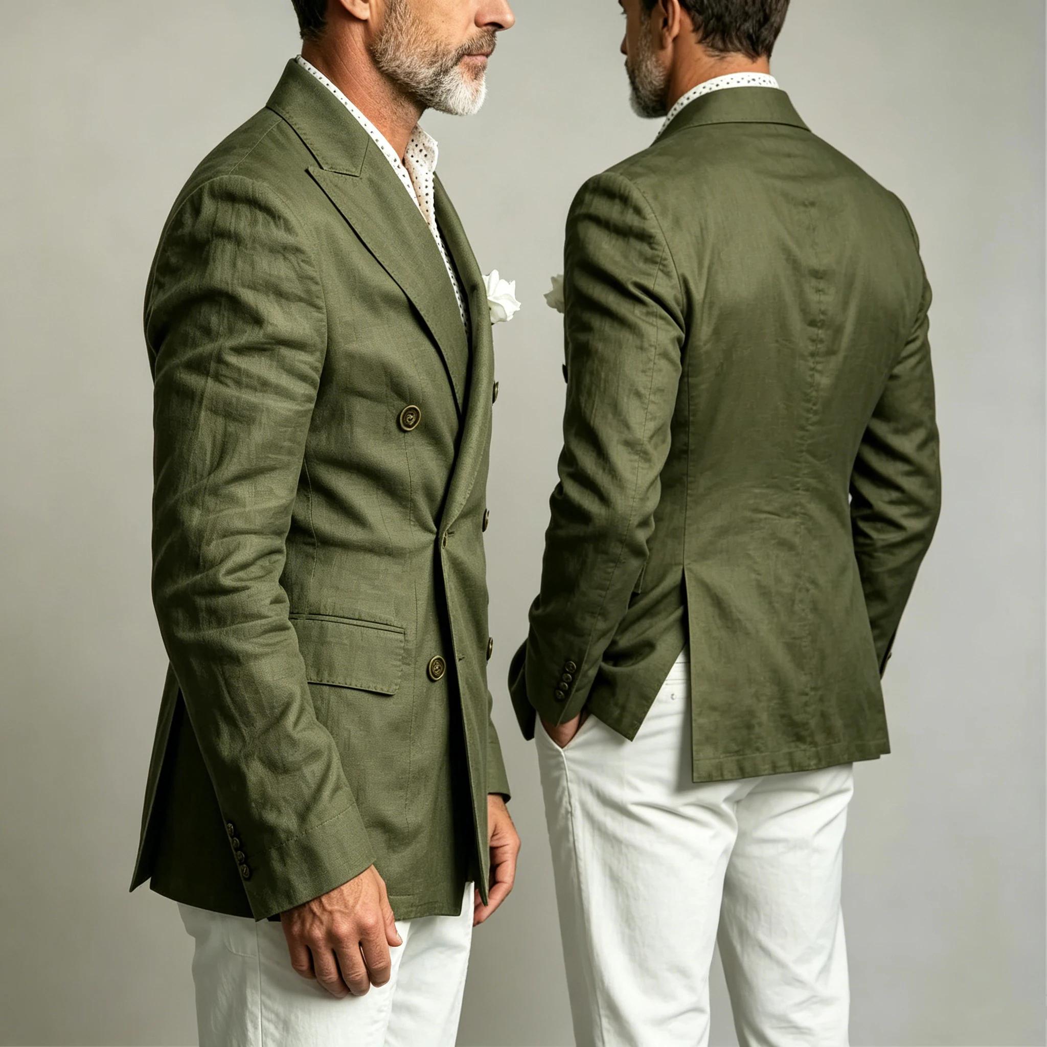 Blazer en lin pour homme