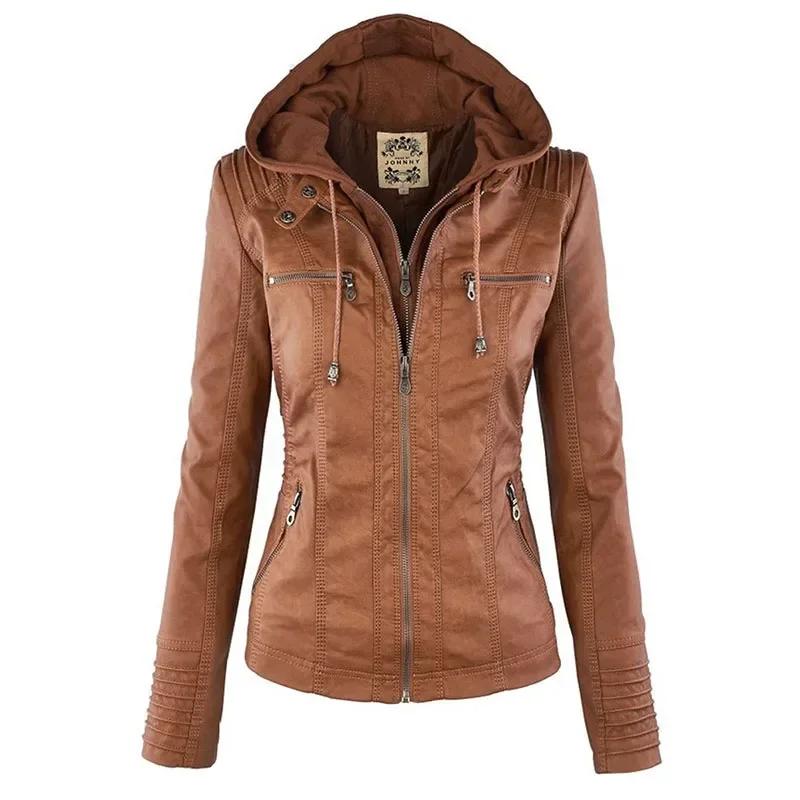 Veste Gothique en Faux Cuir PU pour Femme