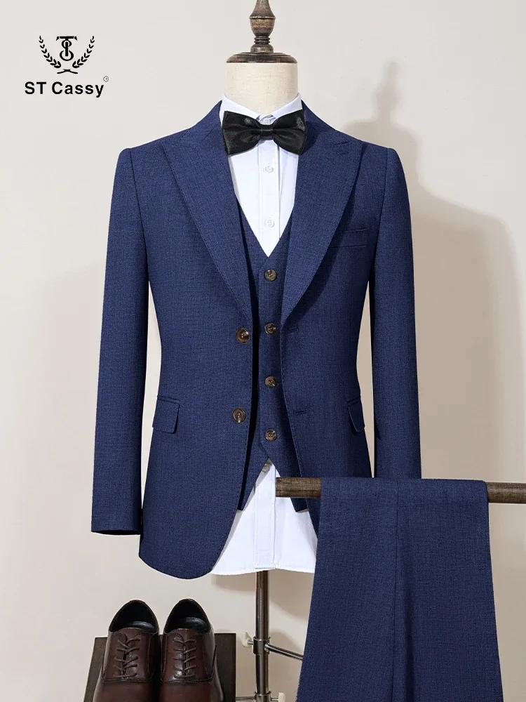 Costume homme 3 pièces bleu