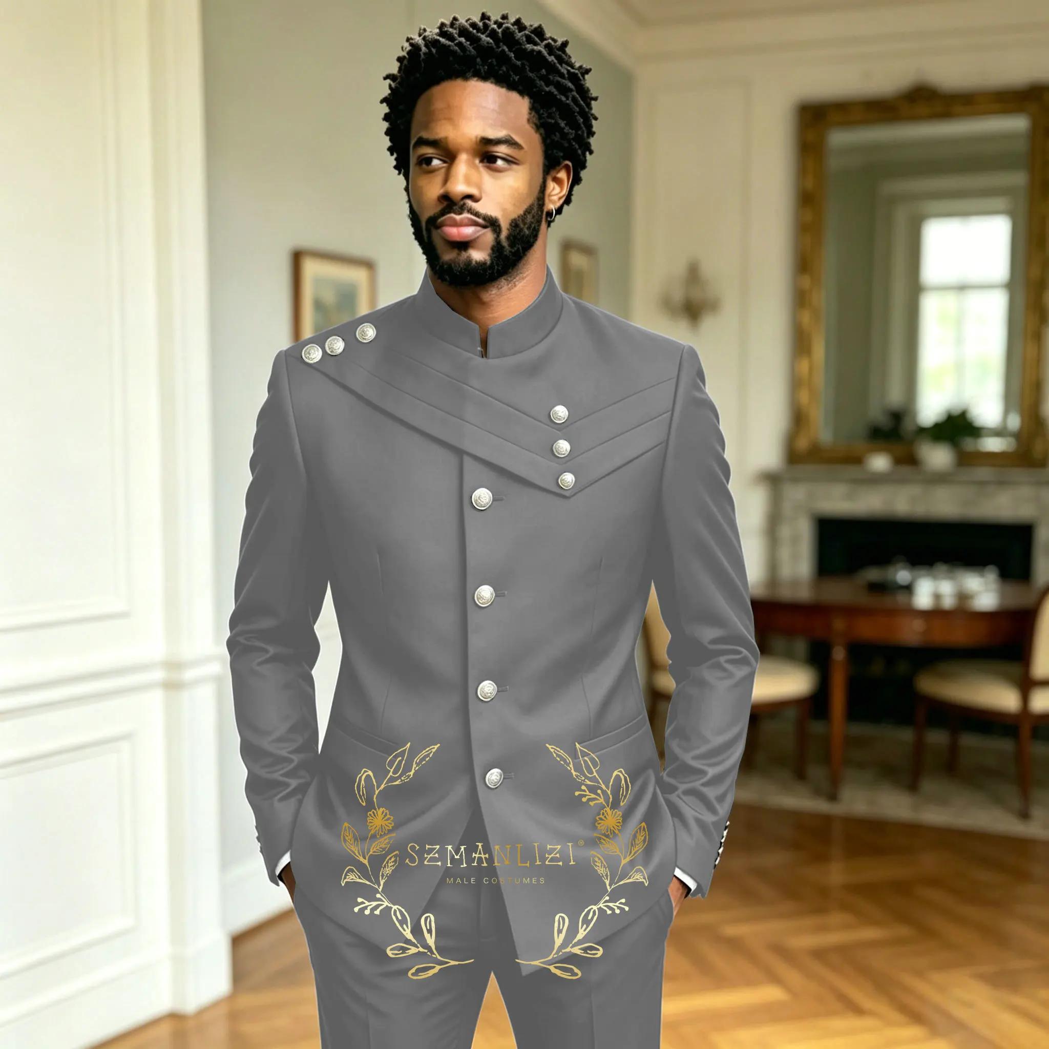 Costume vert foncé pour homme