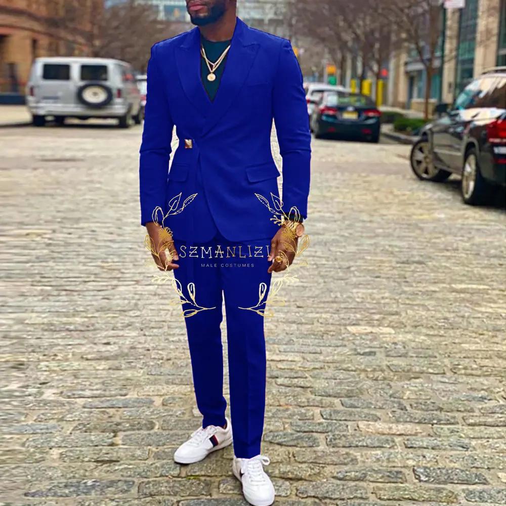 Hommes costumes Double boutonnage dernière conception marié Tuxedos meilleur Homme Costume