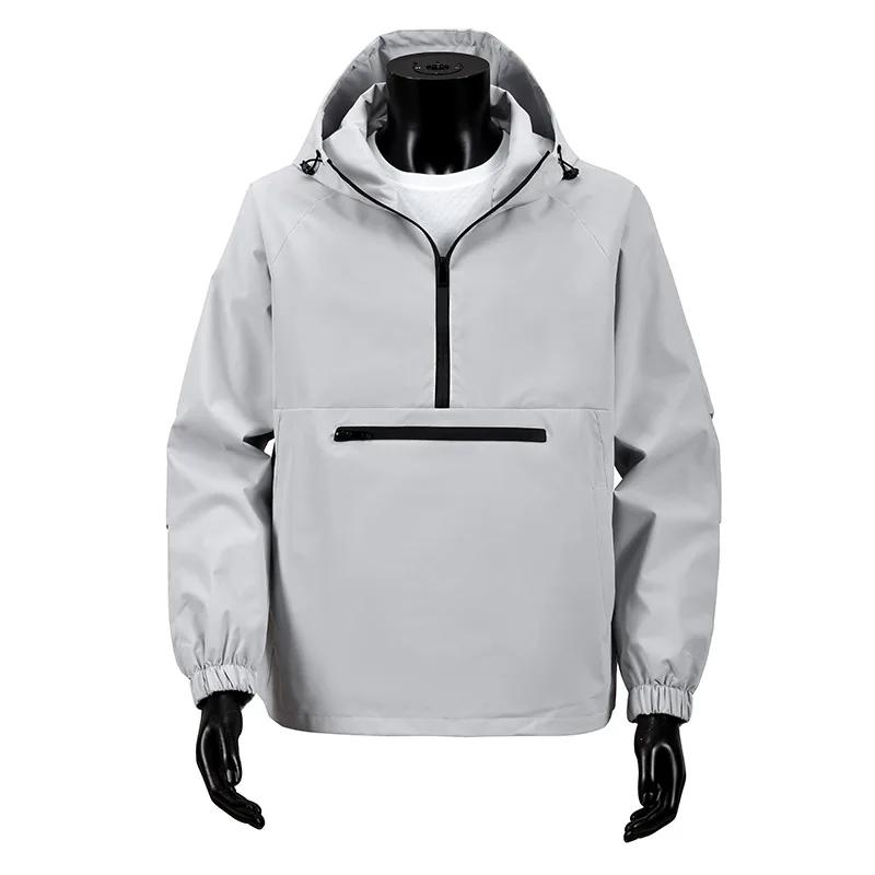 Blouson Homme Printemps 2026 Nouvelle Collection Décontracté Polyvalent Tendance à Capuche Style Utilitaire