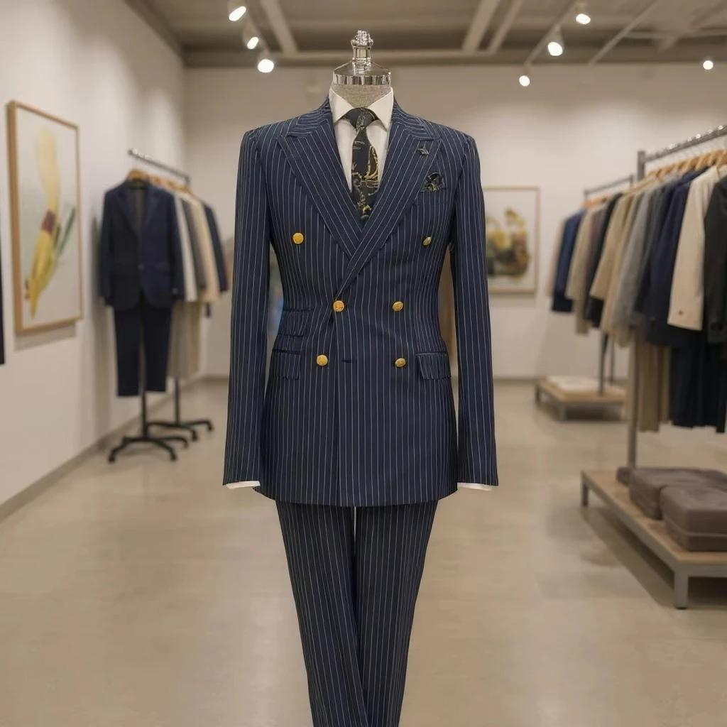 Costumes à Double boutonnage pour hommes