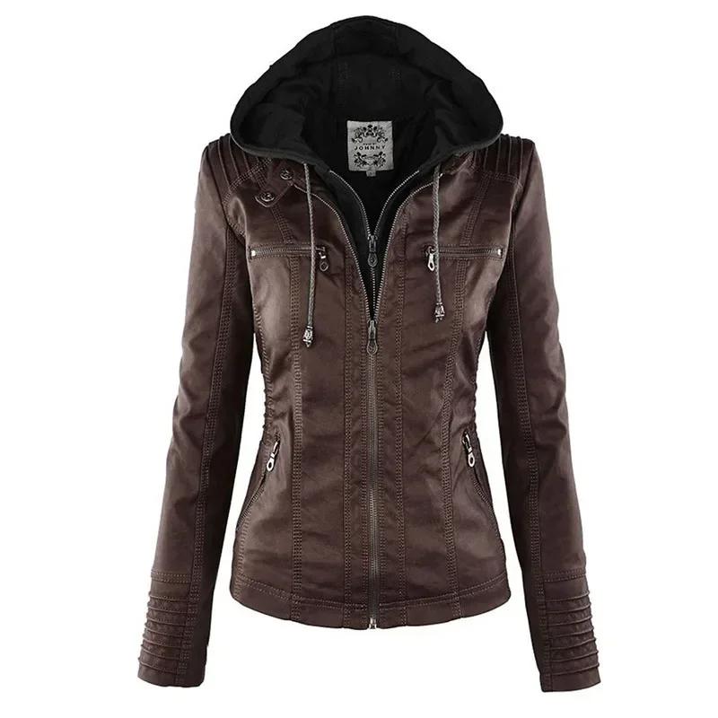 Veste Gothique en Faux Cuir PU pour Femme