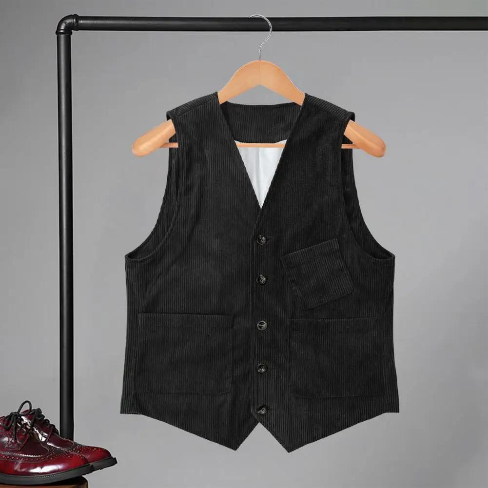 Gilet en velours côtelé pour homme
