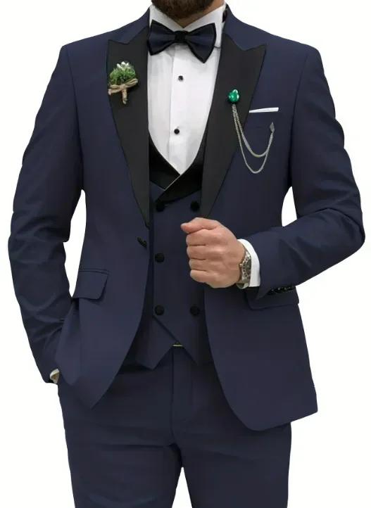 Costume Trois Pièces Décontracté pour Homme