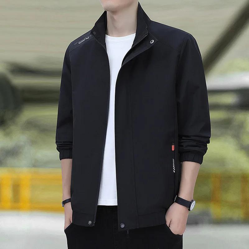 Veste thermique d'automne décontractée à col montant de haute qualité pour homme