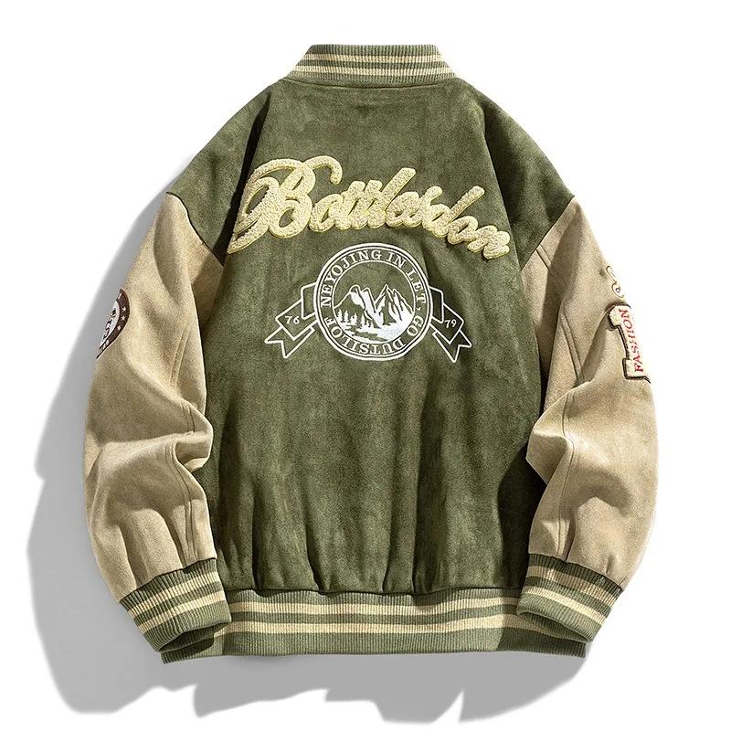 Nouvelle veste de Baseball hommes mode vestes brodées manteaux haute rue vêtements d'extérieur homme Bomber
