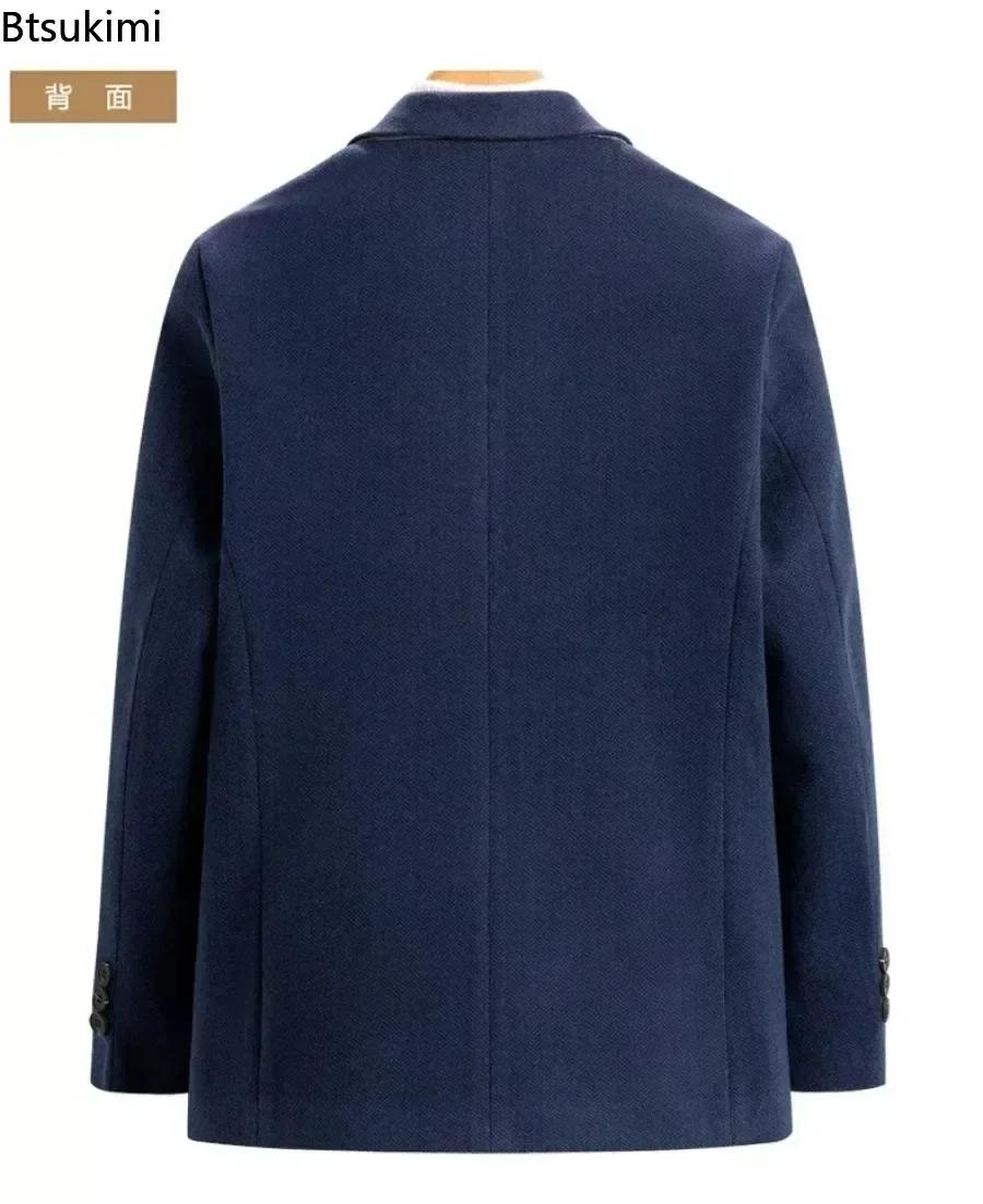 Veste de costume en laine pour hommes