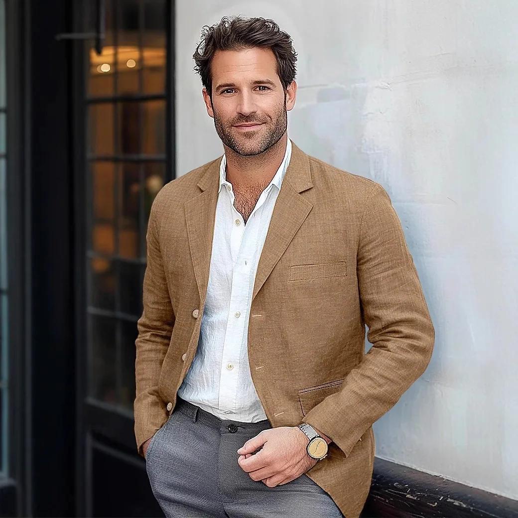Blazer en lin pour hommes