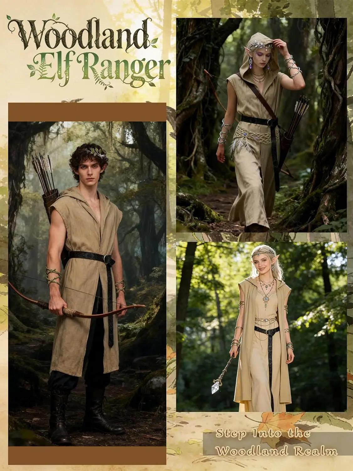 Ensemble de costumes Renaissance pour hommes Verceco – Costume médiéval/Renaissance
