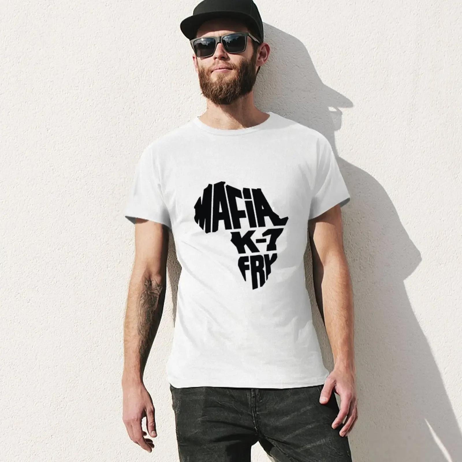 T-shirt mafia k1 fry en coton pour homme, vêtement vintage, heavyfriendly