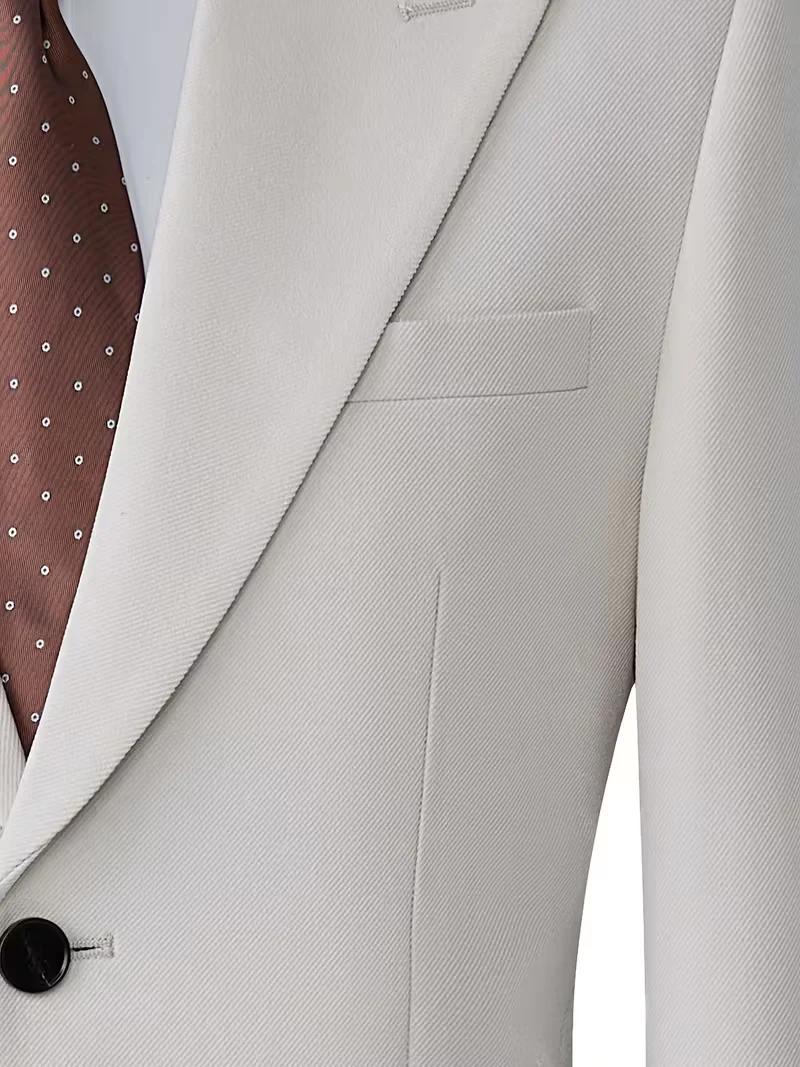 Costume 2 pièces beige pour homme