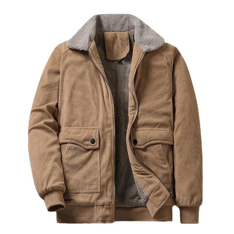 Veste en velours côtelé pour homme