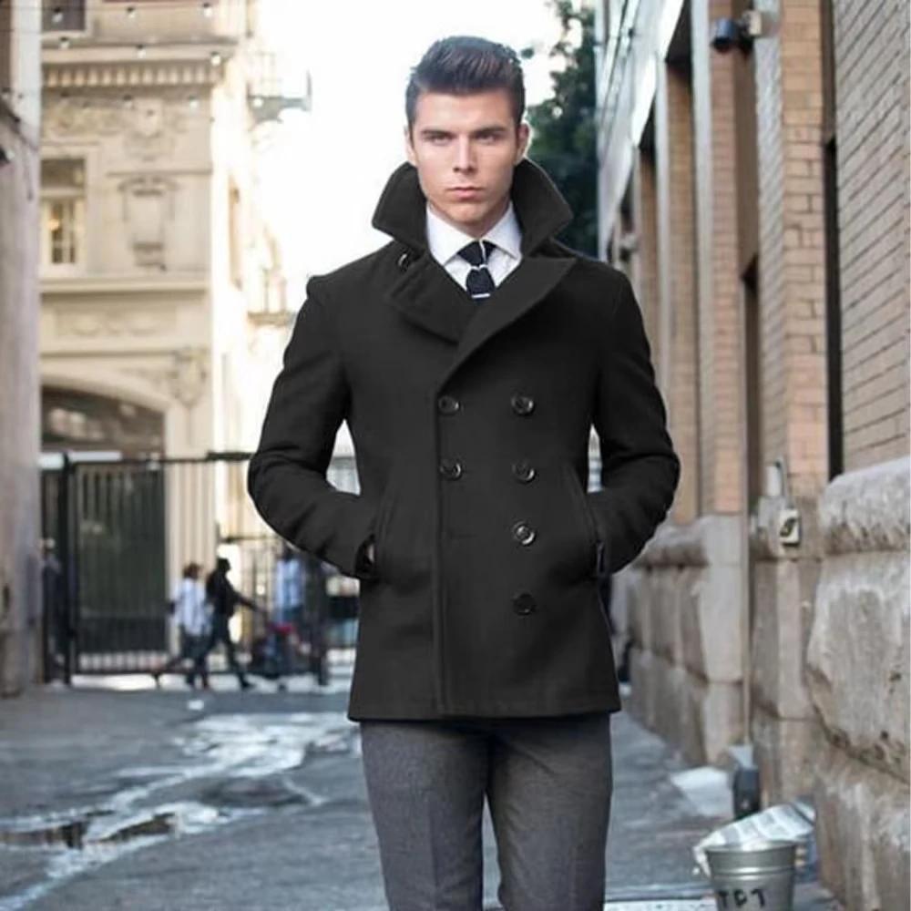 Manteau homme costume veste laine Double boutonnage costumes élégants pour hommes Blazers luxe concepteur décontracté