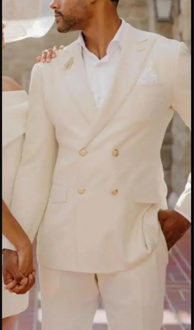 Costumes pour hommes coupe ajustée 3 pièces costume masculin veste gilet avec pantalon smoking de mariage