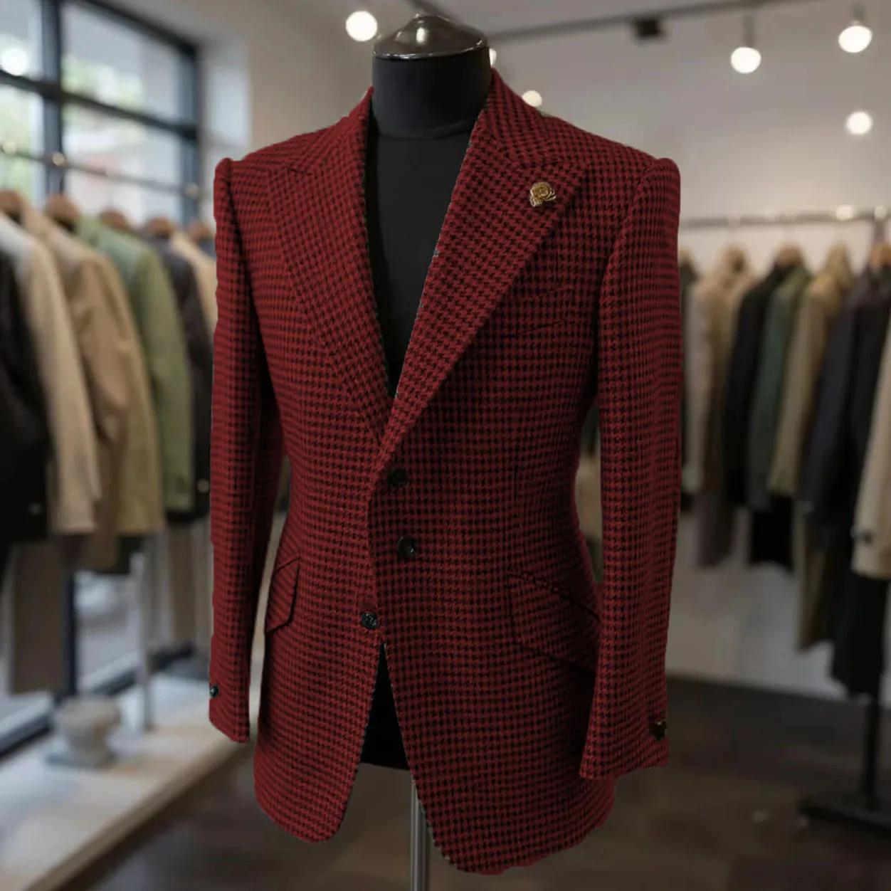 Costumes pied-de-poule pour hommes