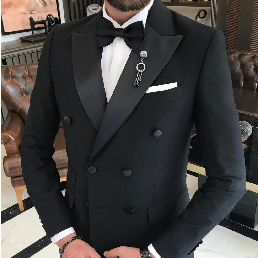 Costume 2 pièces noir pour hommes