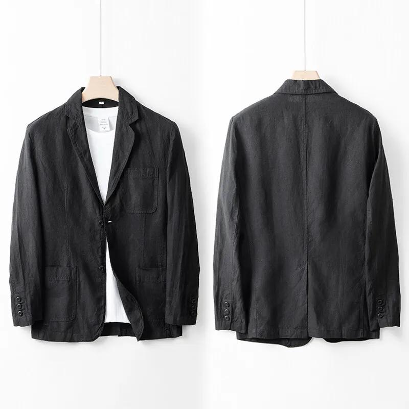 Veste de costume 100% lin pour hommes