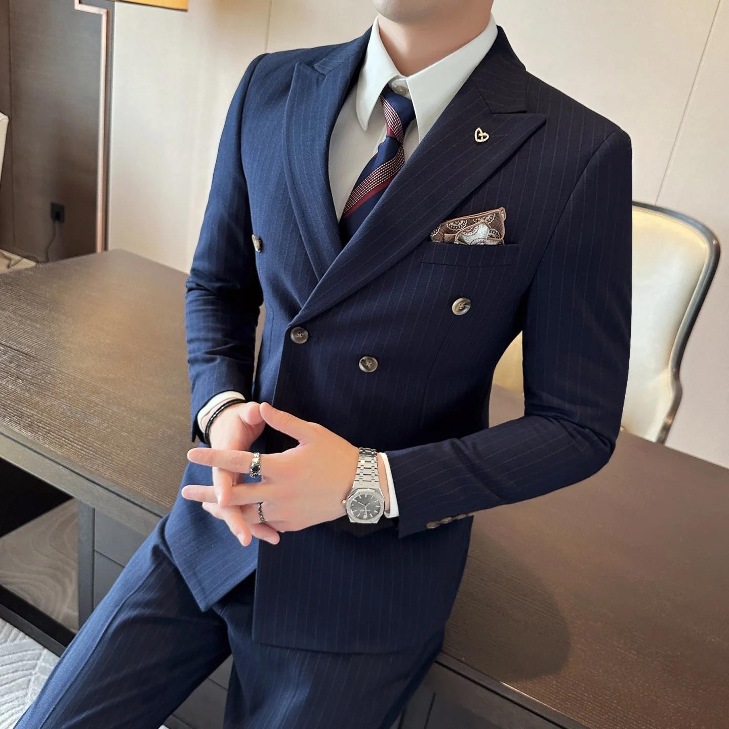 Costume de mariage 3 pièces pour hommes