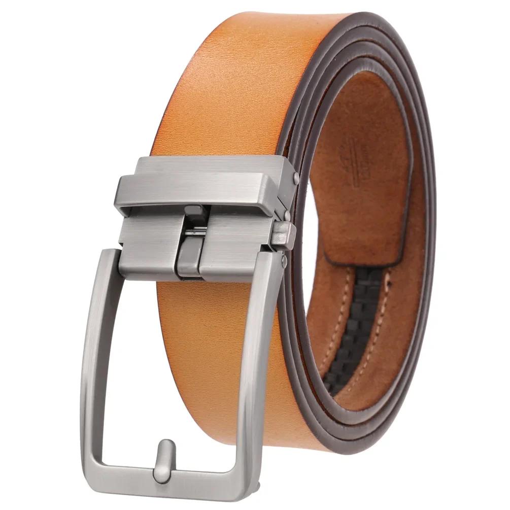 Top qualité hommes ceintures noires de luxe réglable en cuir véritable marron ceinture