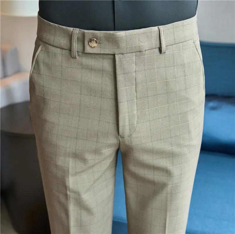 Pantalon à Carreaux Imbibé pour Homme
