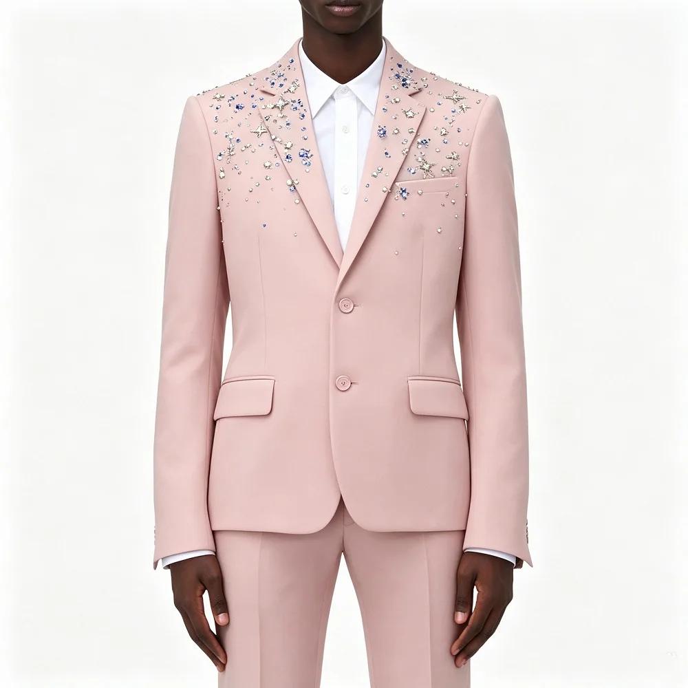 Costume de Mariage Homme de Luxe Perlé