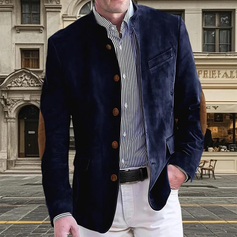 Blazer Homme Rétro Automne en Flanelle