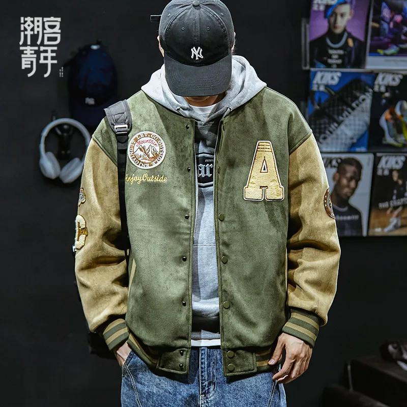 Nouvelle veste de Baseball hommes mode vestes brodées manteaux haute rue vêtements d'extérieur homme Bomber