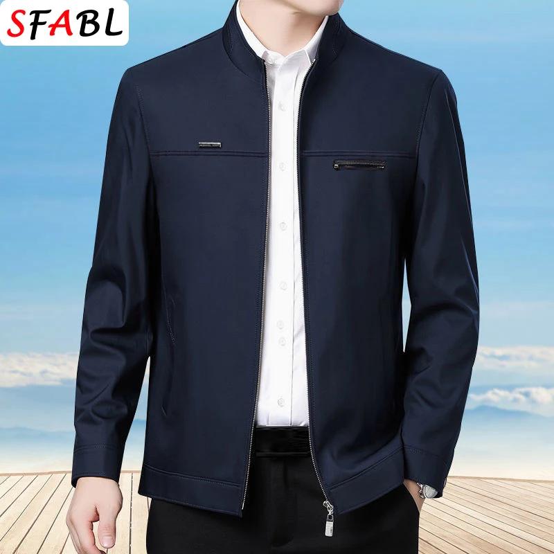 Vestes sociales fines de couleur unie pour hommes