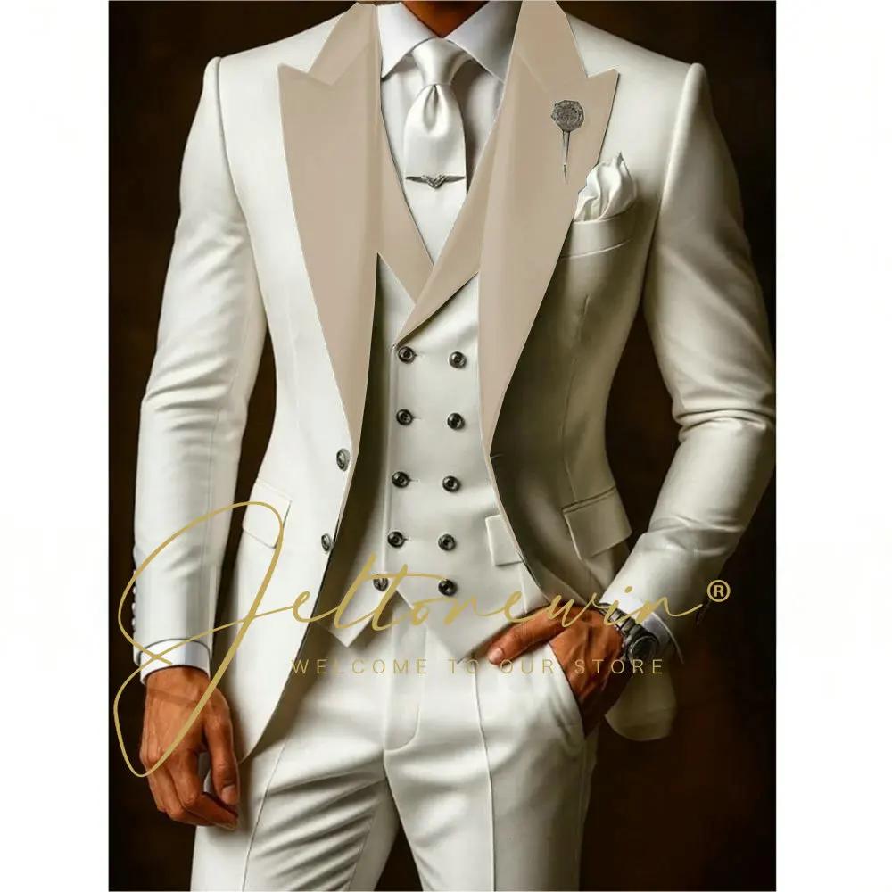 Ensemble de costumes blancs pour hommes