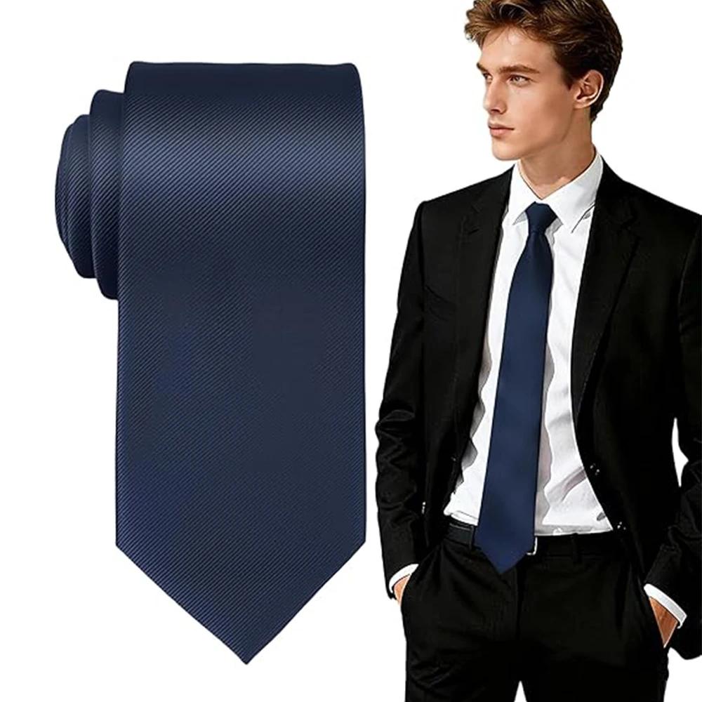 Cravate bleu marine, ensemble de cravates noires unies