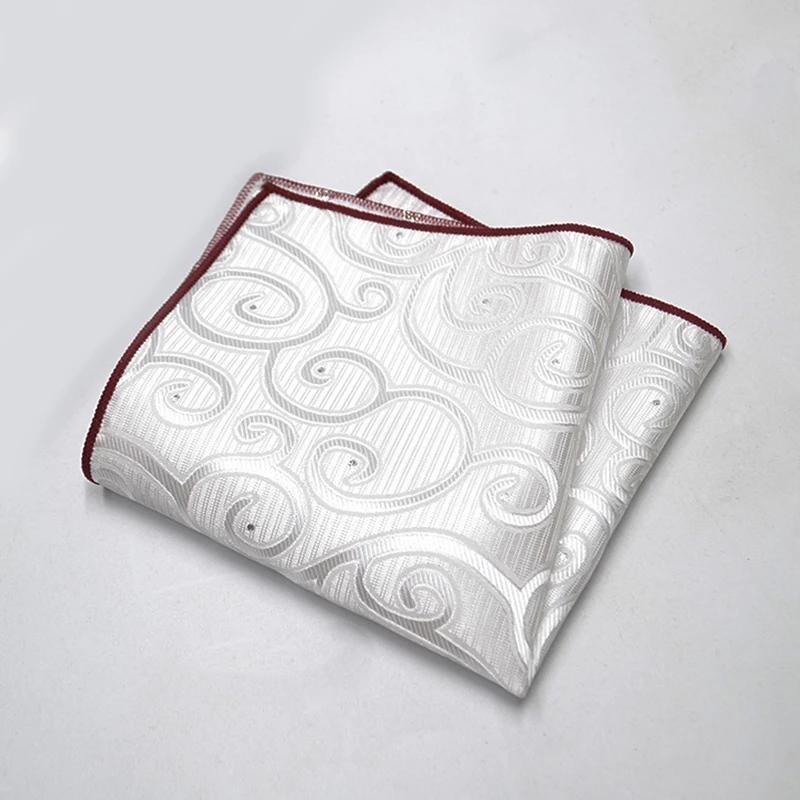 Serviette carrée de poche classique pour hommes
