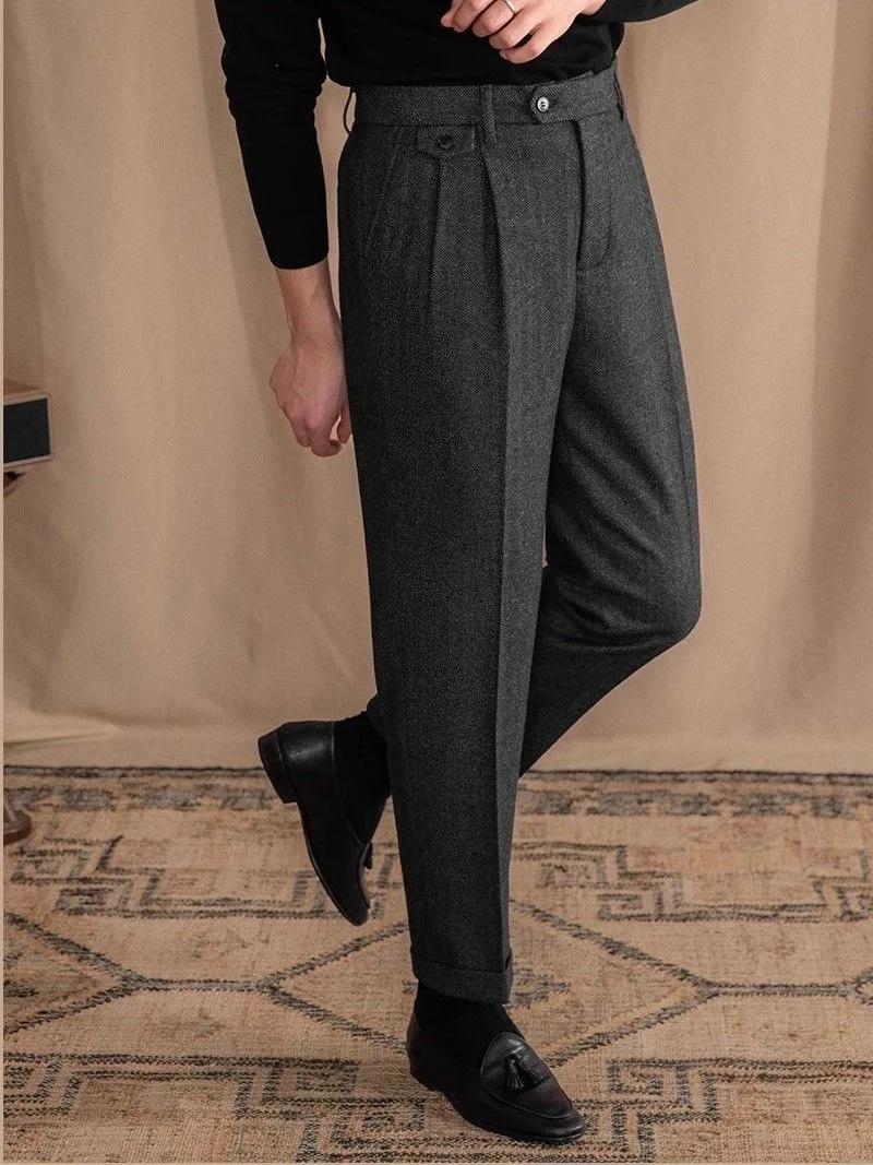 Pantalon de costume Vintage italien pour hommes