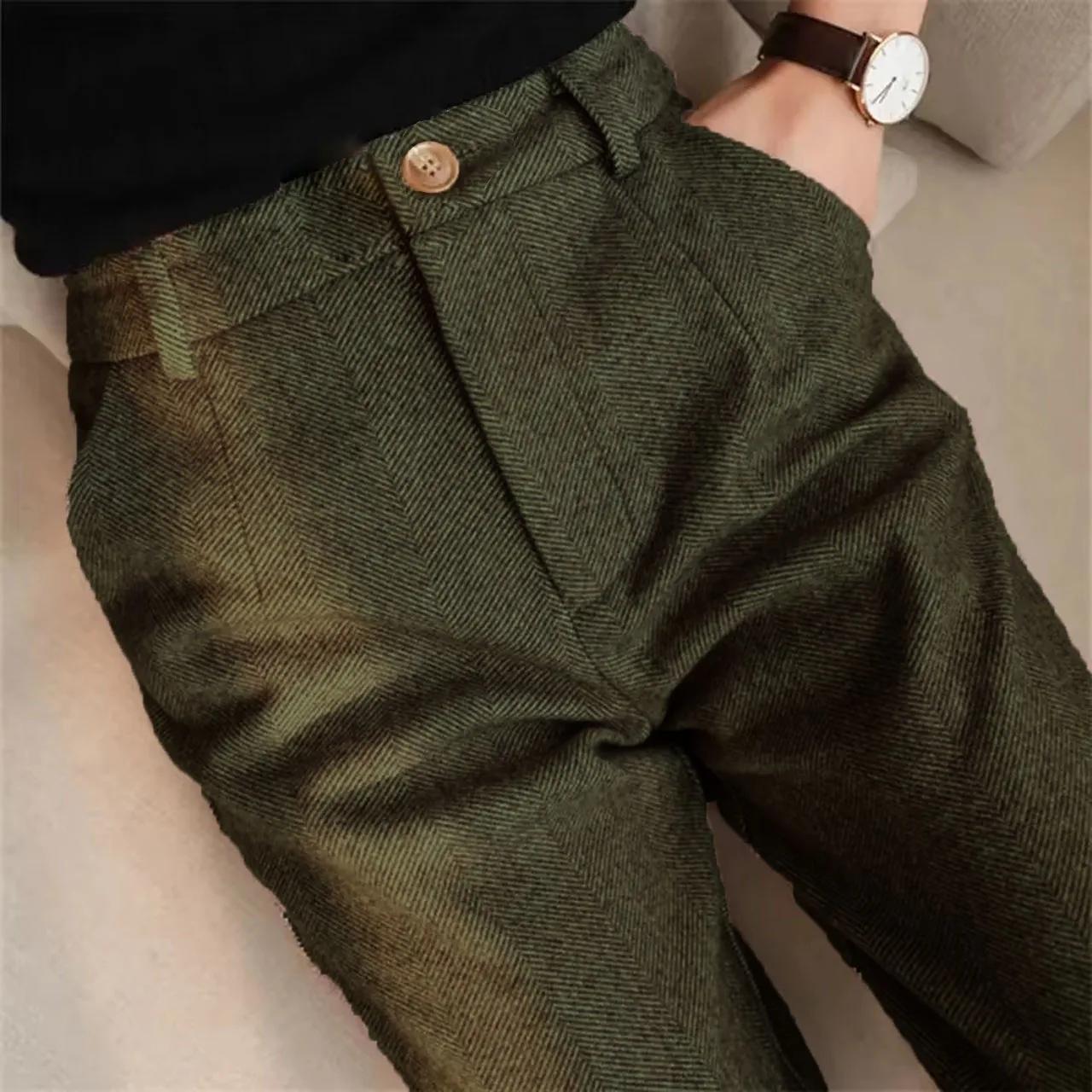 Pantalon de costume Vintage italien pour hommes