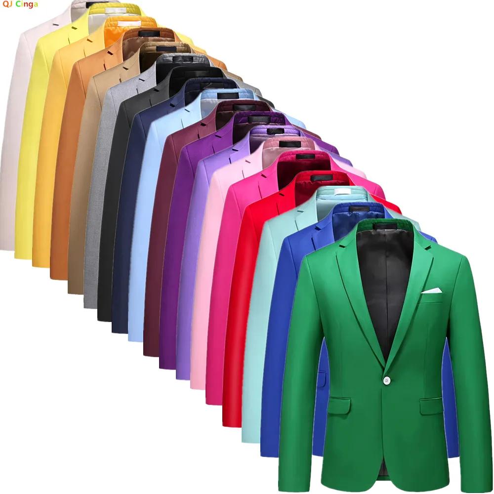 Veste de costume rouge vif pour homme