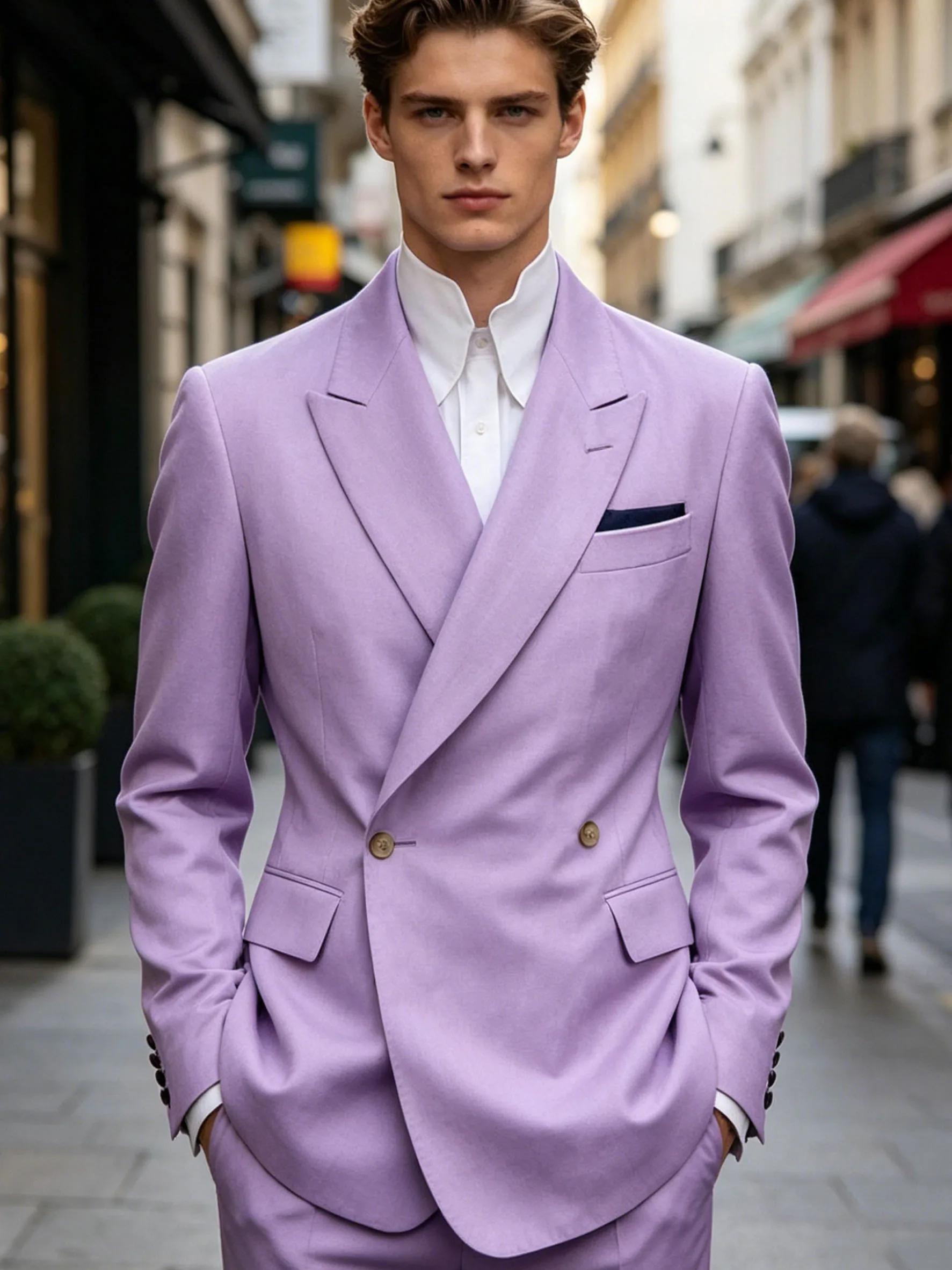 Blazer élégant pour homme en lin et coton