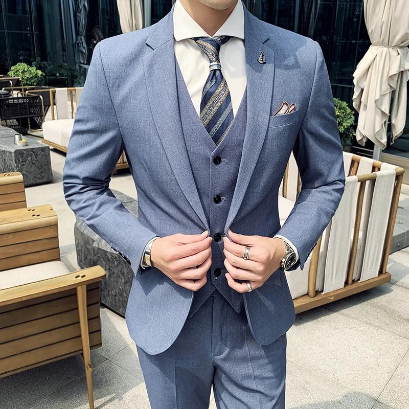 Ensemble de costume trois pièces pour hommes