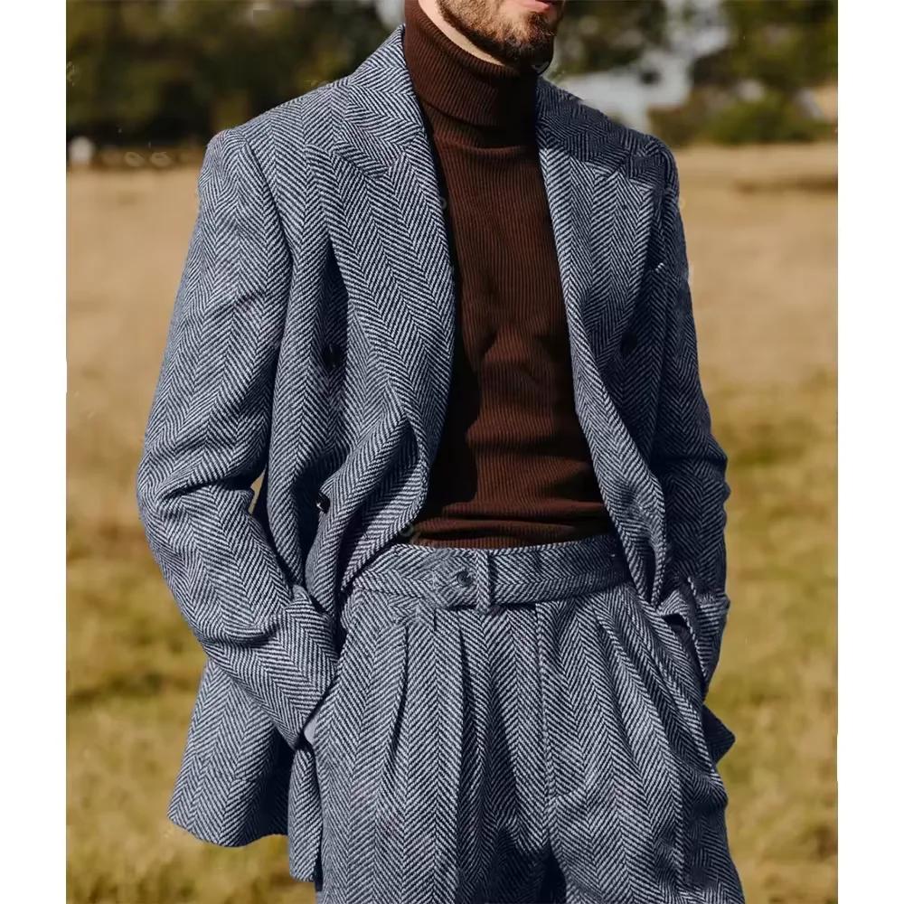Costume à chevrons pour hommes