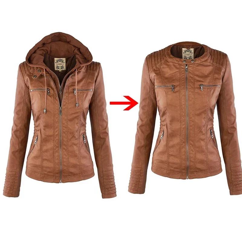 Veste Gothique en Faux Cuir PU pour Femme