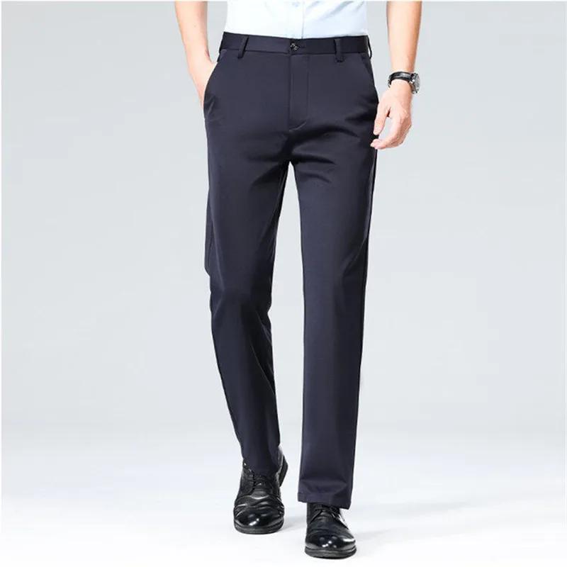 Pantalon de costume droit pour hommes