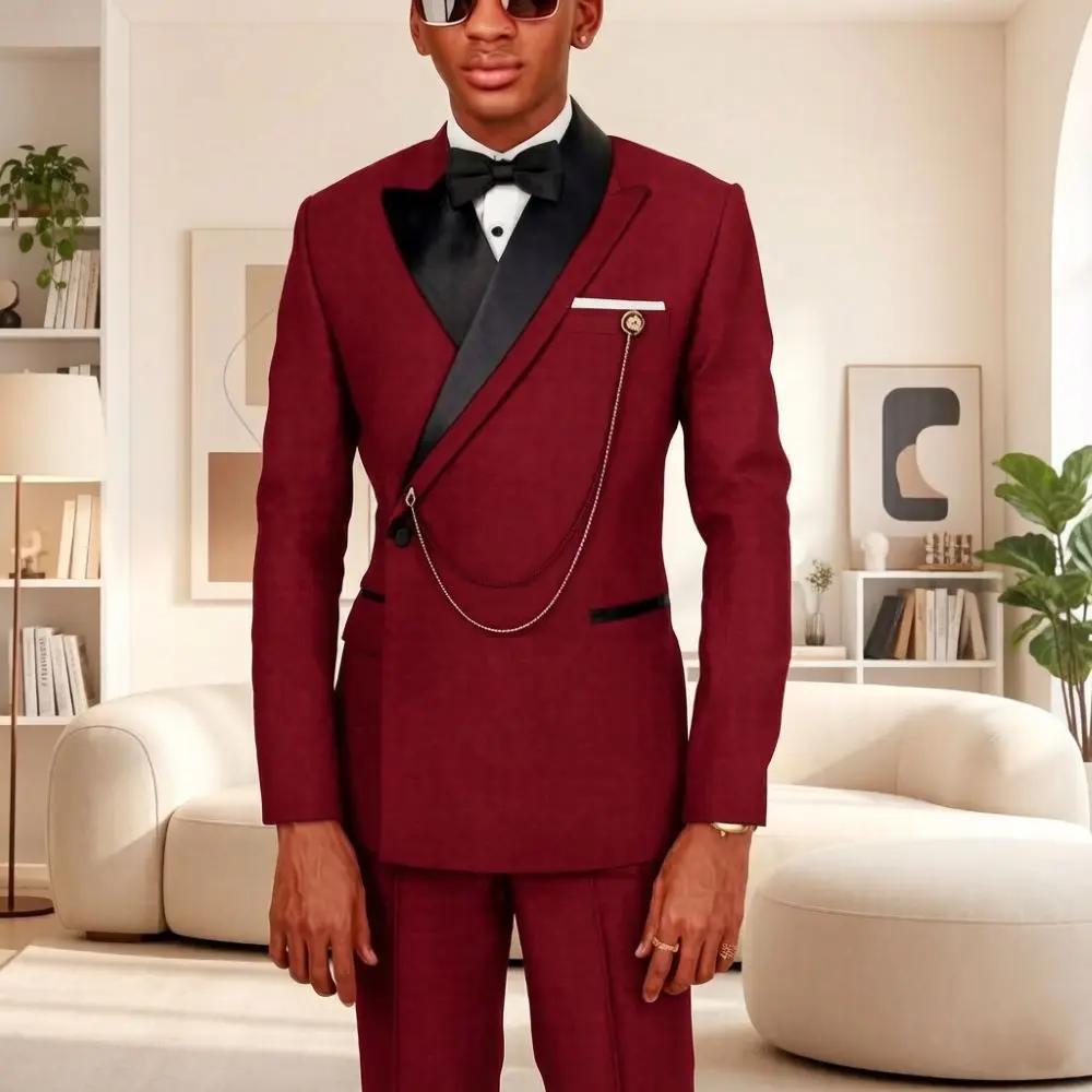 Costumes ajustés pour hommes 2 pièces